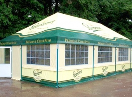 Summer cafe and pavilions